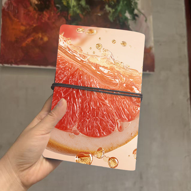  A6 College Teacher Planner Blank Pages, Thick Yellow Paper Perfect for Lesson Plans, Lecture Notes & Back-to-Campus Use with Grapefruit sli