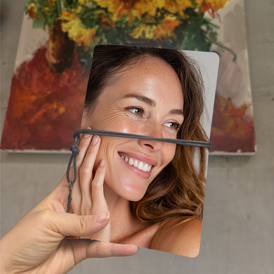  Vintage A6 University Notebook Retro Style Great for Professor Prep Books, Class Logs & Back-to-College Essential with Woman, face, hand, s