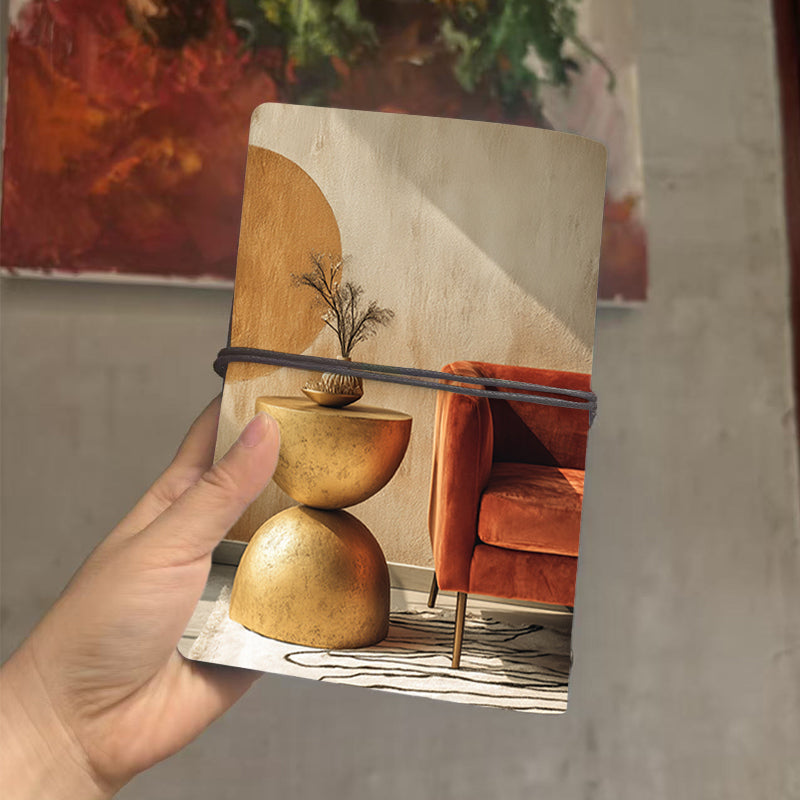  A6 2025 Daily Agenda Book 80 Sheets Thick, Creative Simple Design Convenient for School/Office, Perfect Weekly Record Notebook with Sofa, s