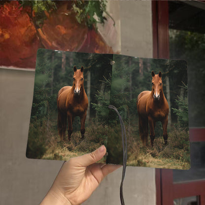  A6 2025 Weekly Record Book 80 Sheets Thick, Creative Simple Suitable for School/Office, Ideal Daily Agenda Planner with Brown horse in fore