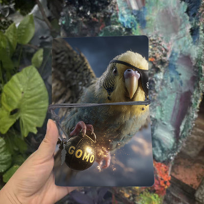  2025 Thick A6 Daily Agenda 80 Sheets, Trendy Minimalist Easy-to-Use for School & Office, Ideal Weekly Planner Notebook with Budgerigar with