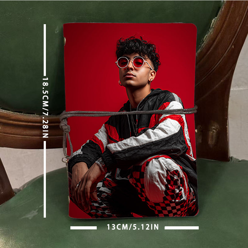  2025 A6 Daily Planner Book 80 Sheets (160 Pages) Thick Trendy Creative, Easy to Use for School & Office Weekly Log with Man, round sunglass