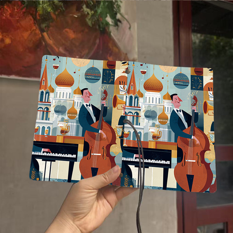  2025 A6 Weekly Log Notebook 160 Pages Thick, Simple Trendy Easy to Use for School & Office, Ideal Daily Agenda Book with Bassist, pianist, 