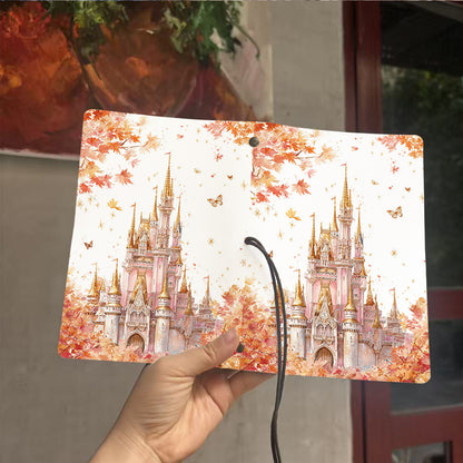  A6 2025 Daily Record Agenda 80 Sheets (160 Pages), Creative Minimalist Convenient for School/Office, Perfect Weekly Planner with Castle, au