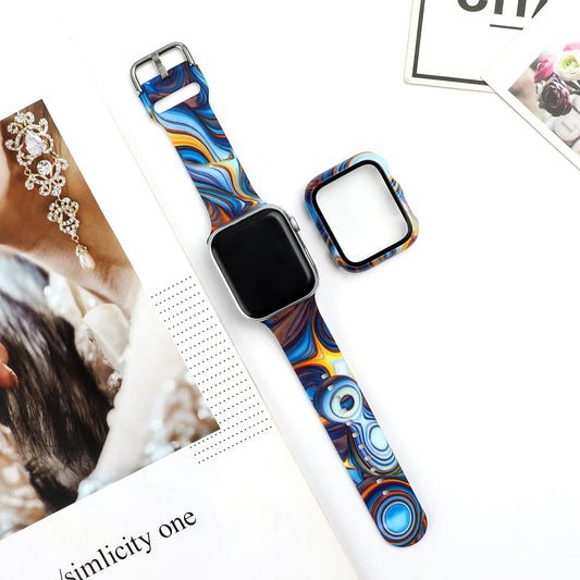 Trendy Fashion Printed Silicone Watch Strap