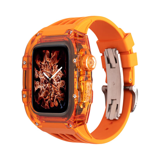 Suitable for Apple Watch dial refurbished case Apple Watch S8 protective case case crystal transparent case