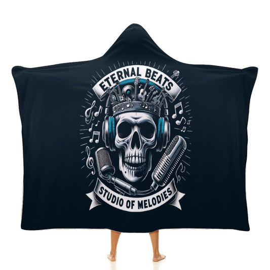 Cloak Hooded Blanket,Thousands of skull patterns customized