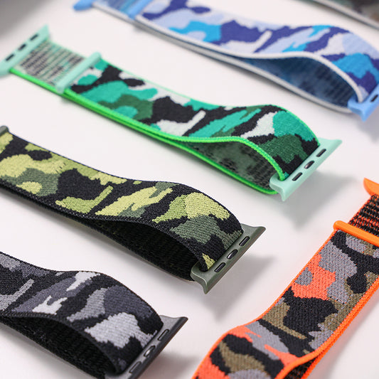 Woven Camouflage Nylon Loop Sports Creative Watch Strap
